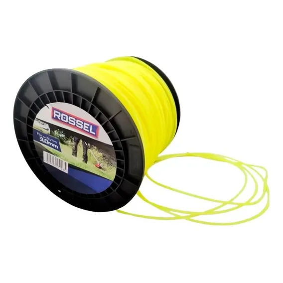 Bobina Fio Nylon Roçadeira 3mm Amarelo 2kg Profissional Foto 1