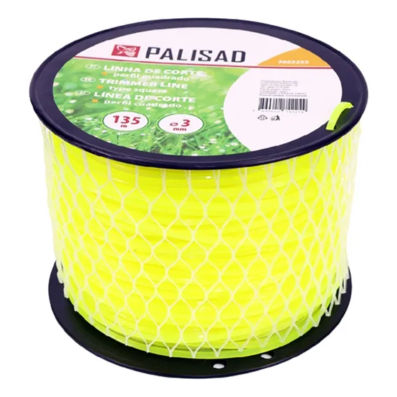 Bobina Fio Nylon Roçadeira 3mm Quadrado 1,5kg 135 Metros Foto 1