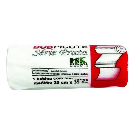 Bobina Picotada 3kg - 30x40cm Com 500 Sacos - Hiper Roll Foto 1