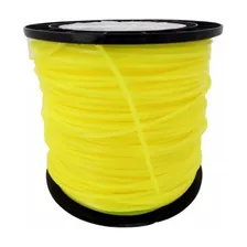 Bobina Rolo Fio Corte Nylon Roçadeira 3mm 2kg 220m Quadrado Cor Amarelo Foto mini  3