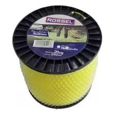 Bobina Rolo Fio Corte Nylon Roçadeira 3mm 2kg 250mts Redondo Cor Amarelo/REDONDO Foto  mini 1