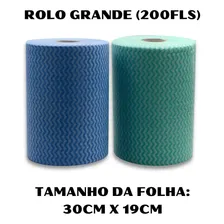 Bobina Rolo Pano Multiuso Picotado Grande 30x20 Tipo Perfex Foto mini 2
