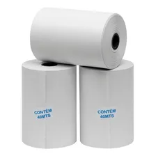 Bobina Térmica 80x40 Amarela Pdv Caixa Com 30 Rolos Cor Branco Foto mini 2