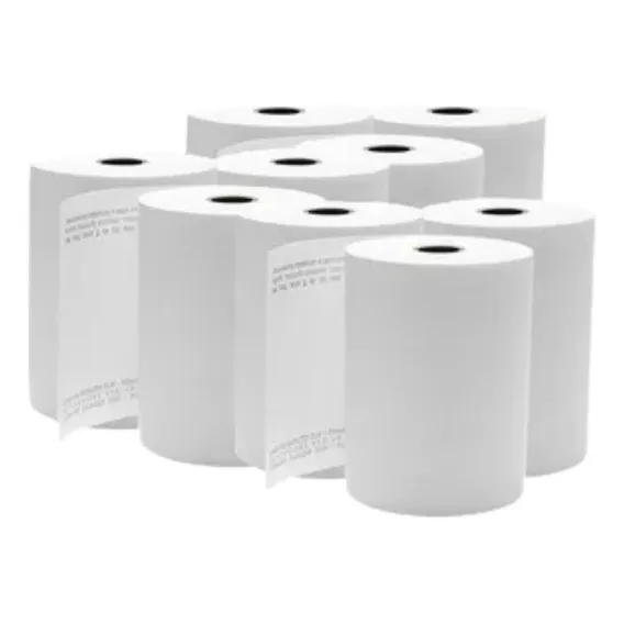 Bobina Térmica 80x40 Amarela Pdv Caixa Com 30 Rolos Cor Branco Foto 1