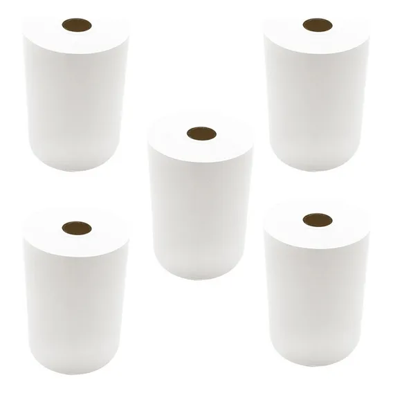 Bobina Térmica 80x40 Impressora Com 5 Rolos Cor Branco Foto 1