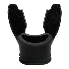 Bocal Para Regulador E Snorkel De Mergulho Cetus Mouth Longo Cor Preto Foto  mini 1