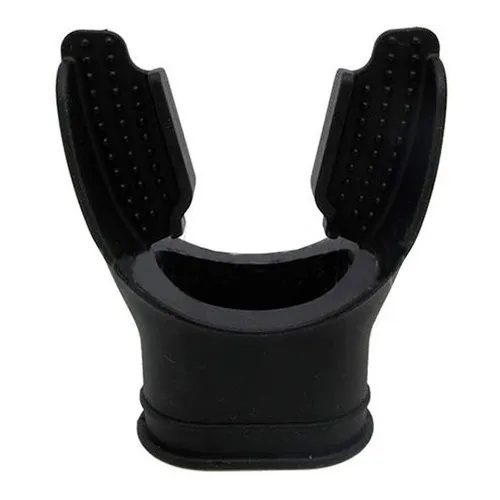 Bocal Para Regulador E Snorkel De Mergulho Cetus Mouth Longo Cor Preto Foto 1