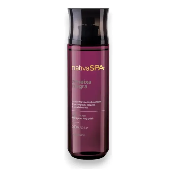 Body Splash Nativa Spa Ameixa Negra Desodorante Col么nia200ml Foto 1