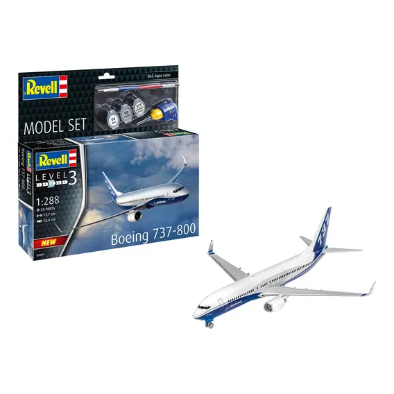 Boeing 737-800 Escala 1/288 Kit De Montar Revell 63809 Foto 1