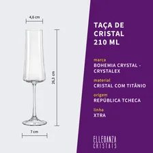 Bohemia Crystal Jogo Com 6 Taças De Cristal Da Linha Xtra Bohemia Foto mini 4