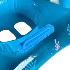 Boia Bote Bebê Fralda Infantil Inflável Proteção Cobertura Cor Azul Foto mini 2