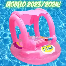Boia Bote Bebê Fralda Infantil Inflável Proteção Cobertura Cor Rosa Foto mini 4
