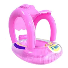 Boia Bote Bebê Fralda Infantil Inflável Proteção Cobertura Cor Rosa Foto mini 1