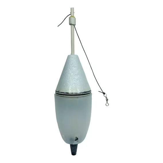 Boia Cevadeira Pesca Gigante S/ Rolha 65g 21cm Branco Nº 37 Foto 1