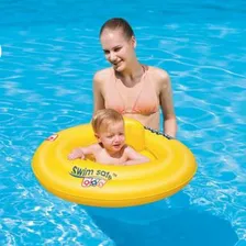 Boia Circular Amarela Com Assento Boia Piscina Boia Infantil Foto mini 4