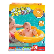 Boia Circular Amarela Com Assento Boia Piscina Boia Infantil Foto mini 2