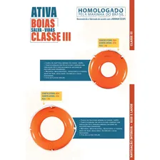 Boia Circular Classe Iii 60cm Ativa Náutica Homologado Foto mini  2