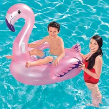 Boia Divertida Flamingo C/ Alça 1,27m Bestway Descanso Calor Foto mini 4