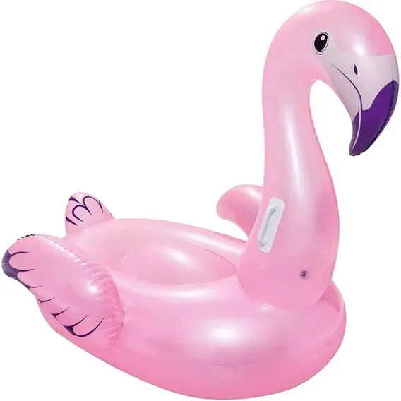 Boia Divertida Flamingo C/ Alça 1,27m Bestway Descanso Calor Foto 1