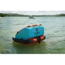 Boia Esportiva Inflável Rebocável Esportes Náuticos Jet Ski Cor Azul Foto mini  3