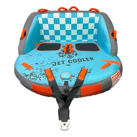 Boia Esportiva Inflável Rebocável Esportes Náuticos Jet Ski Cor Azul Foto 1