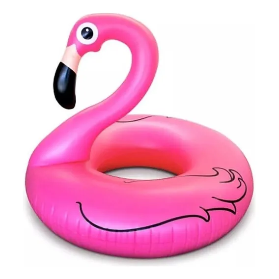 Boia Flamingo Blogueirinha Inflável Praia Piscina 90cm Foto 1