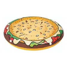 Boia Gigante Inflável Para Piscina Hamburguer Mor Foto mini 1