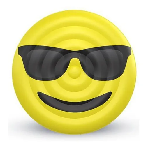 Boia Inflável Emoji Óculos 150cm Floatie King Foto 1