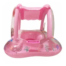 Boia para piscina Boia Boia bote com cobertura - rosa Foto mini 2