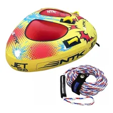 B贸ia Para Reboque Infl谩vel Jet Duo Nautika + Cabo De Puxar Foto mini 1