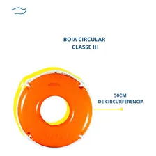 Boia Salva Vidas Classe Iii 50 Cm Ativa Homologado Lancha Foto mini 4