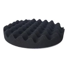 Boina Espuma Polimento 7 Polegadas Velcro Super Macia Preta Foto mini  3