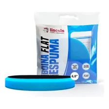 Boina Espuma Polimento Flat Azul 6 Pol Refino/lustro Lincoln Foto  mini 1