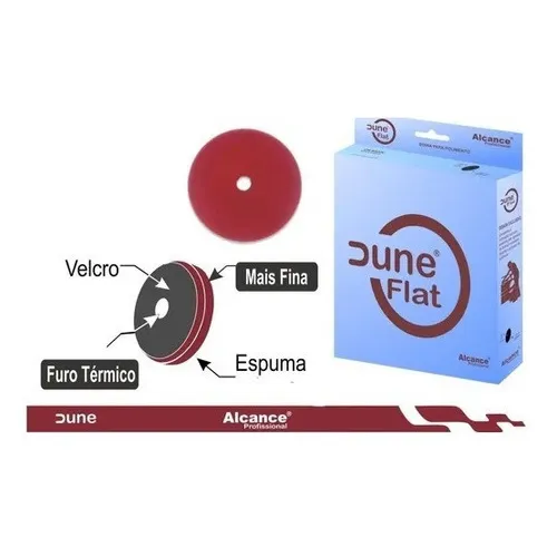 Boina Espuma Vermelha Flat Dune Alcance Agressiva 5 125mm Foto 1
