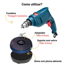 Boina Para Polimento De Espuma Preta Ondulada 7 Polegadas Foto mini 4
