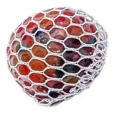 Bola Anti Stress Squishy Mesh Ball Colorida Foto mini 2