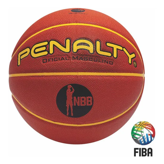 Bola Basquete Penalty Pr贸 7.8 Crossover Nbb Aprovado Fiba Foto 1