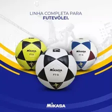 Bola De Futvolei Ft-5 Mikasa Branco E Preto Foto mini 3
