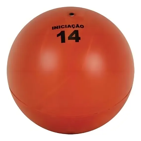 Bola De Iniciação - Futebol Borracha - N14 - Pentagol Cor Laranja Foto 1