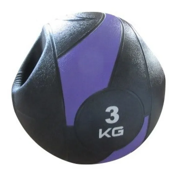 Bola De Peso Medicine Ball Com Pegada 3kg Liveup Sports Foto 1