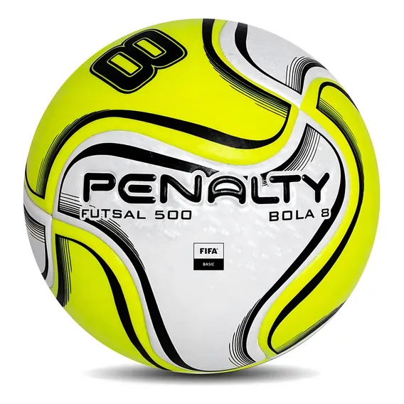 Bola de pênalti de futsal de 8 bolas de futsal - cor branca C amarela Foto 1