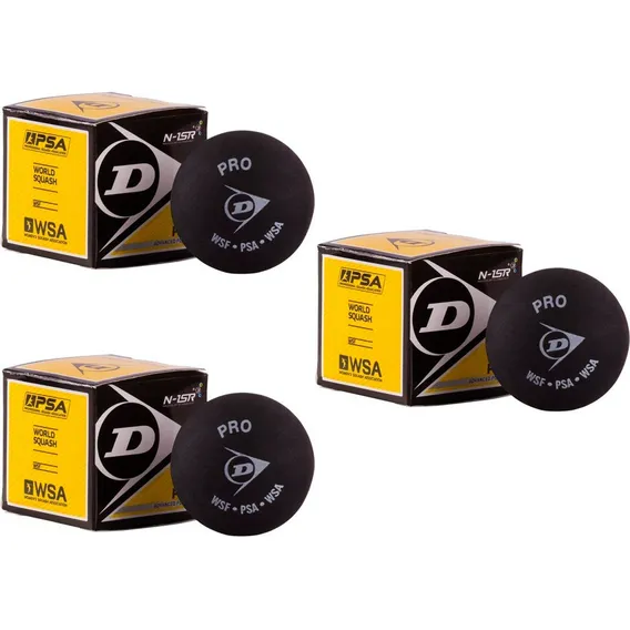 Bola De Squash Dunlop Revelation Pro Xx - Pack C/ 3 Un Foto 1