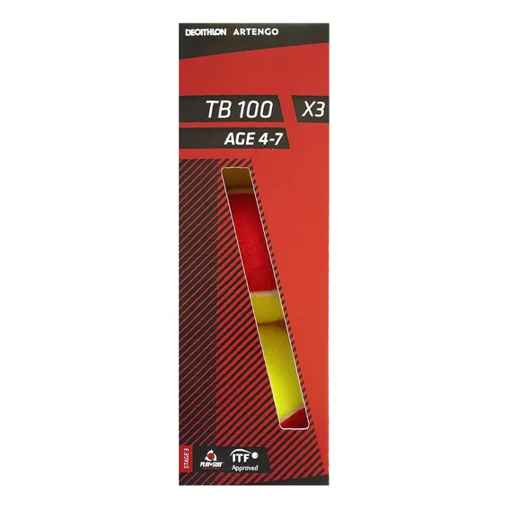 Bola De Tnis Tb100 3 Artengo Foto 1