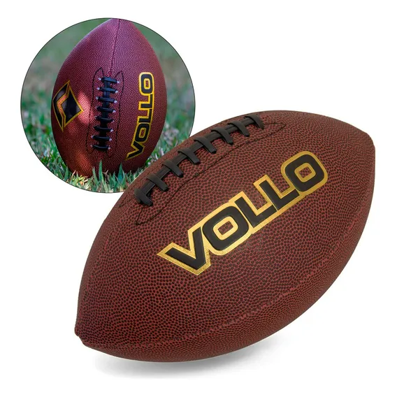 Bola Futebol Americano Tamanho Flag Vollo Marrom Foto 1