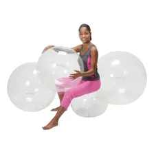 Bola Gymnic 65cm Transparente Bobath Pilates Fisio Funcional Cor Opti Foto  mini 1