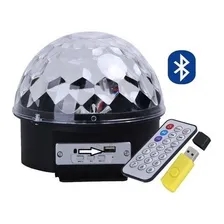Bola Led Rgb Mp3 Projetor Festa Magic Ball Musica 127/220v Foto mini 4