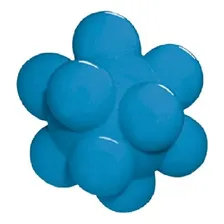 Bola Maciça Furacão Pet Meteoro Azul M Foto  mini 1