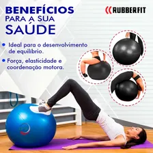Bola Pilates Suiça Yoga Abdominal Gym Ball 55cm Bomba Foto mini 4