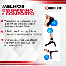 Bola Pilates Suiça Yoga Abdominal Gym Ball 55cm Bomba Foto mini 2