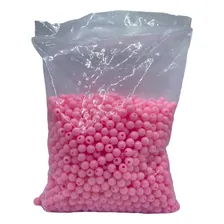 Bola Plástica Leitosa Miçanga 8mm Rosa Claro (2000 Pcs) 500g Cor Rosa-claro Diâmetro 8 Mm Foto mini 3